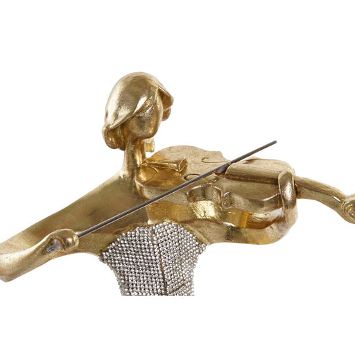 Deko-Figur DKD Home Decor Musik 20 x 12 x 41,5 cm Ballerina Gold Romantisch (3 Stück)
