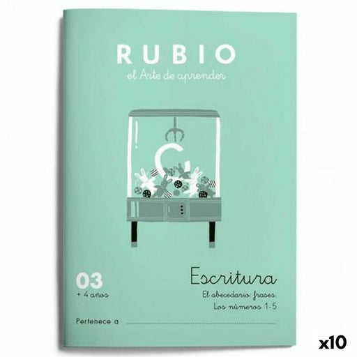 Schreib- und Kalligraphie-Notizbuch Rubio Nº03 A5 Spanisch 20 Blatt (10 Stück)