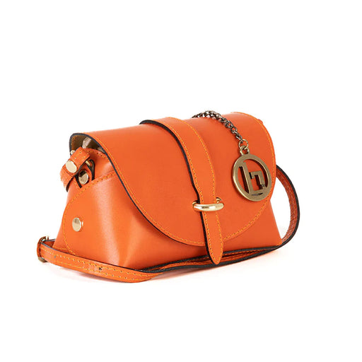 Damen Handtasche Lia Biassoni WB190534-ORANGE Orange 17 x 12 x 8,5 cm