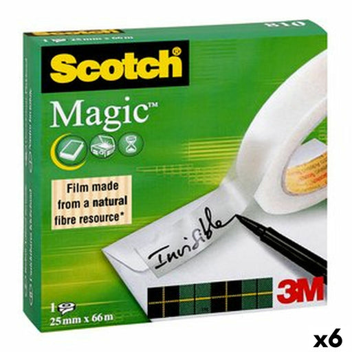 Klebeband Scotch Magic 810 Durchsichtig 25 mm x 66 m (9 Stück)