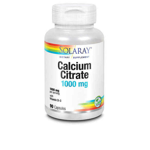 Calciumcitrat mit Vitamin D3 Solaray (90 uds)