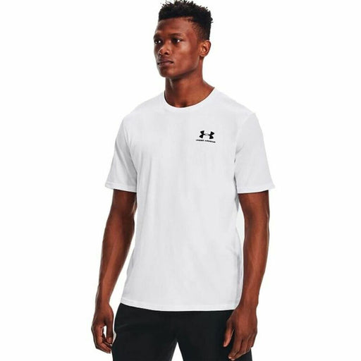 Kurzärmliges Sport T-Shirt Under Armour Sportstyle Left Chest Weiß