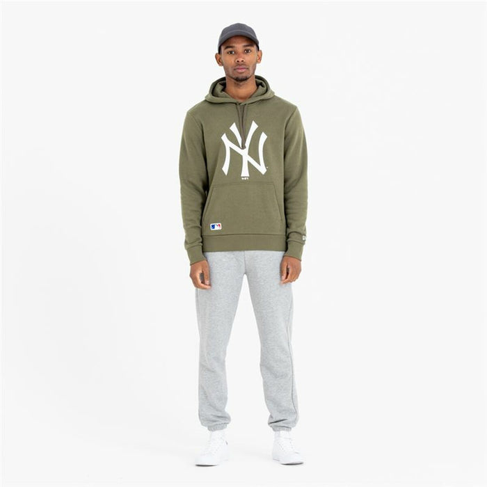 Herren Sweater mit Kapuze New Era Logo Team NYY grün