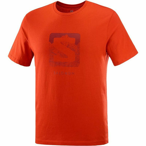 Kurzärmliges Sport T-Shirt Salomon  Outlife Logo Rot