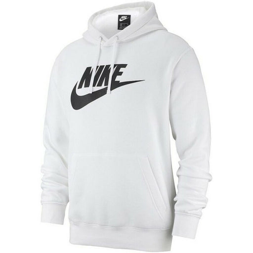Herren Sweater mit Kapuze Nike Sportswear Club Fleece BV2973 100 Weiß