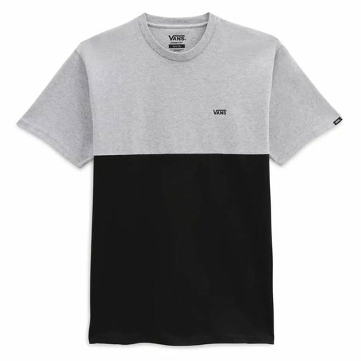 Herren Kurzarm-T-Shirt Vans Colorblock Schwarz Grau