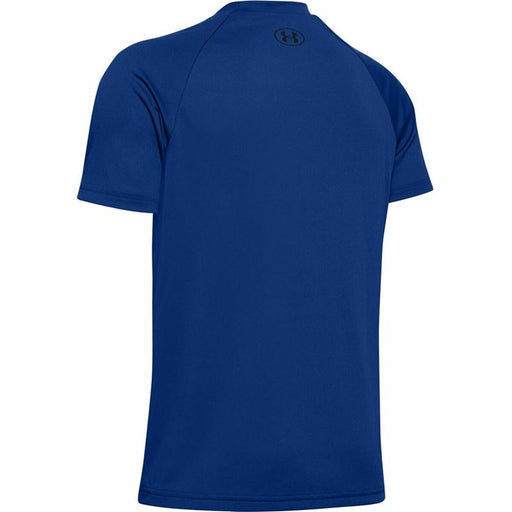 Jungen Kurzarm-T-Shirt Under Armour Tech Big Logo Marineblau
