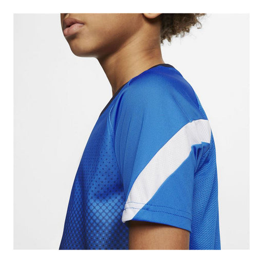 Kurzarm Fußballshirt für Kinder Nike  Dri-FIT Academy Blau