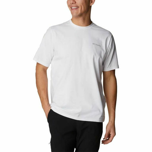Herren Kurzarm-T-Shirt Columbia Sun Trek Weiß Herren