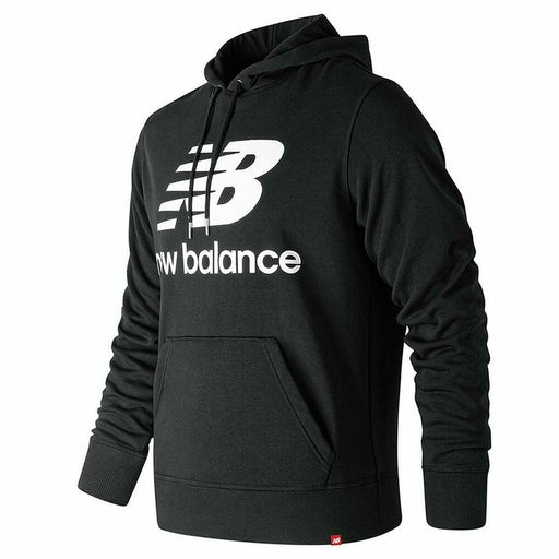Herren Sweater mit Kapuze New Balance Essentials Schwarz