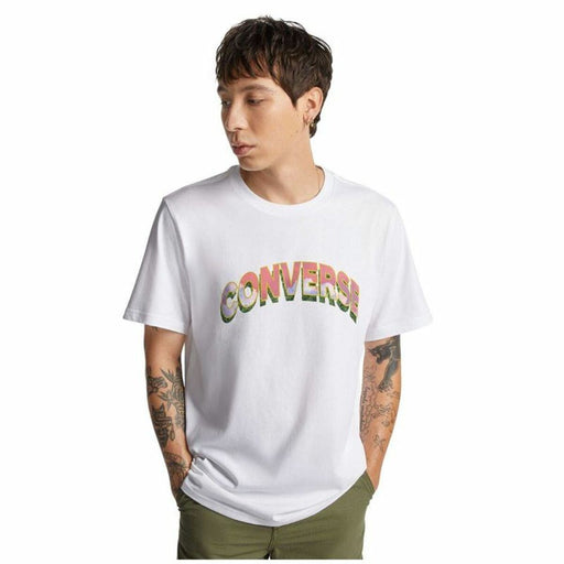 Herren Kurzarm-T-Shirt Converse Mirror Weiß
