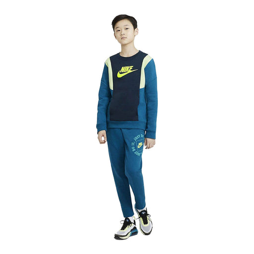 Jungen Sweater ohne Kapuze Nike Amplify Blau