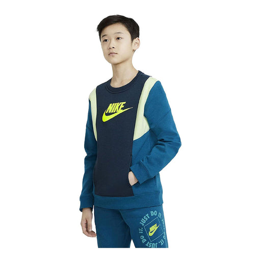Jungen Sweater ohne Kapuze Nike Amplify Blau