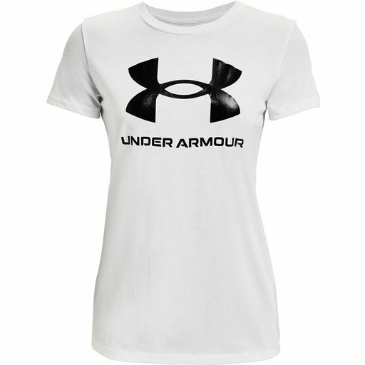 Damen Kurzarm-T-Shirt Under Armour Sportstyle Weiß