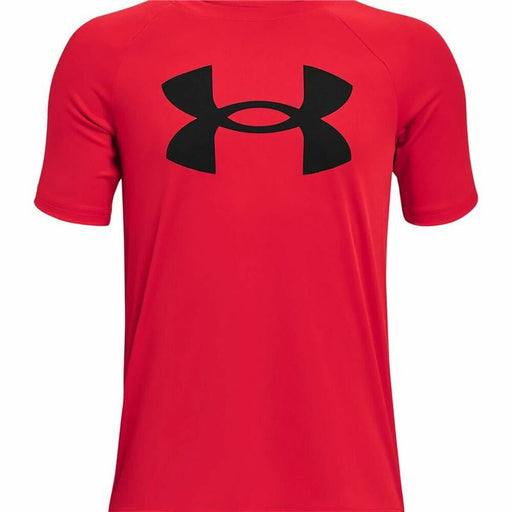 Kurzarm-T-Shirt für Kinder Under Armour  Tech Big Logo Rot