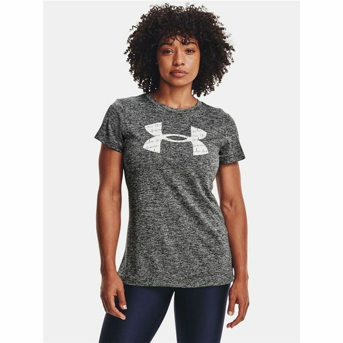 Damen Kurzarm-T-Shirt Under Armour Tech Twist Grau