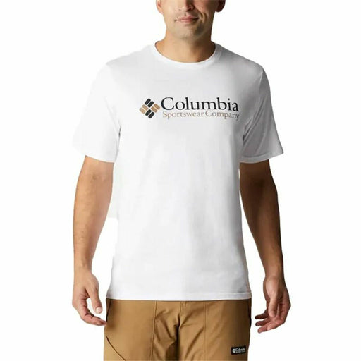 Herren Kurzarm-T-Shirt Columbia Weiß