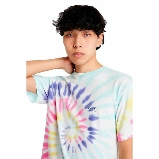 Herren Kurzarm-T-Shirt Vans Rainbow Spiral Türkis