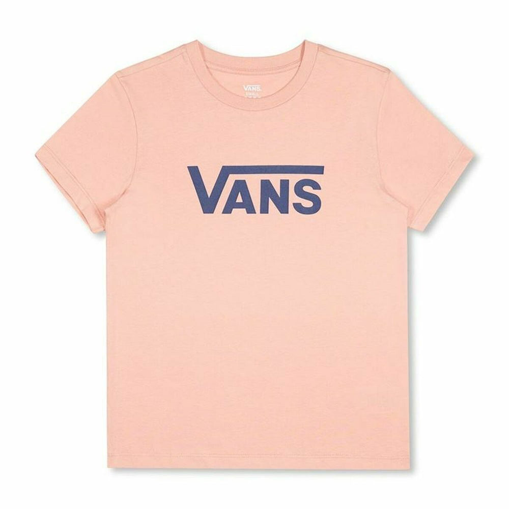 Damen Kurzarm-T-Shirt Vans Drop V SS Crew-B W Peach Lachsfarben