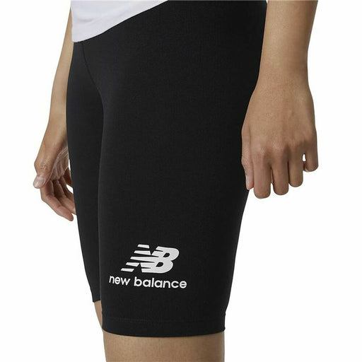 Sporthose Damen New Balance Essentials Stacked Fitted Schwarz