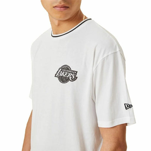 Herren Kurzarm-T-Shirt New Era Lakers Weiß