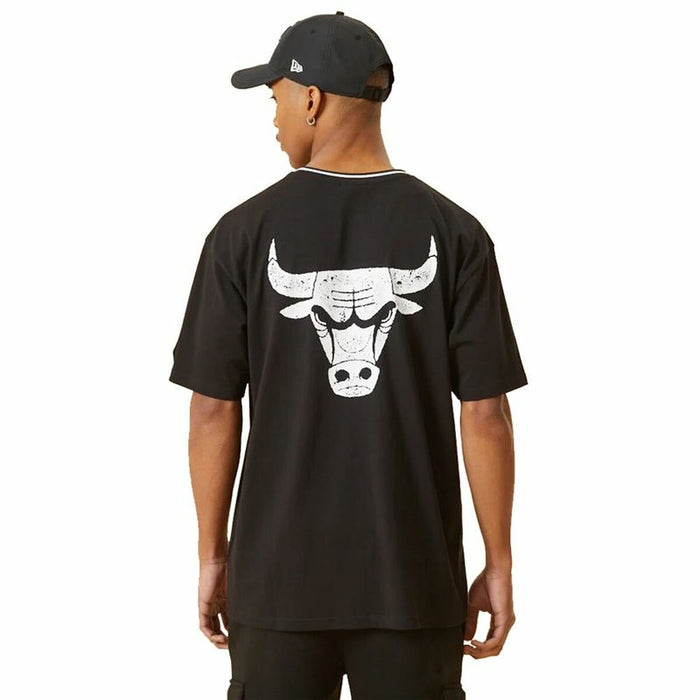 Herren Kurzarm-T-Shirt New Era Chicago Bulls Schwarz