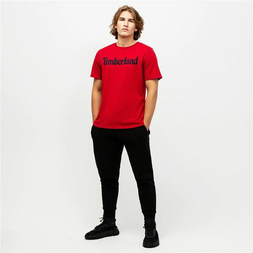 Herren Kurzarm-T-Shirt Timberland Kennebec Linear Rot