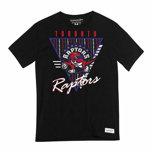 Herren Kurzarm-T-Shirt Mitchell & Ness NBA Toronto Raptors Schwarz Herren