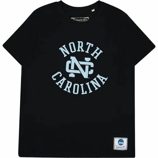 Herren Kurzarm-T-Shirt Mitchell & Ness University of North Carolina Schwarz Herren
