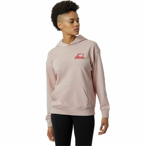Damen Sweater mit Kapuze New Balance Essentials Candy Rosa