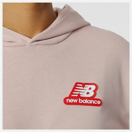 Damen Sweater mit Kapuze New Balance Essentials Candy Rosa