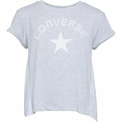 Kurzarm-T-Shirt für Kinder Converse Mix Flyaway Hellgrau