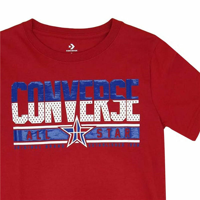 Kurzarm-T-Shirt für Kinder Converse Star Birch Rot