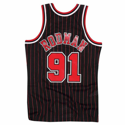 Basketball-T-Shirt Mitchell & Ness Chicago Bulls Dennis Rodman Schwarz