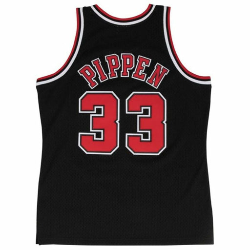 Basketball-T-Shirt Mitchell & Ness Chicago Bull Scotie Pippen Schwarz