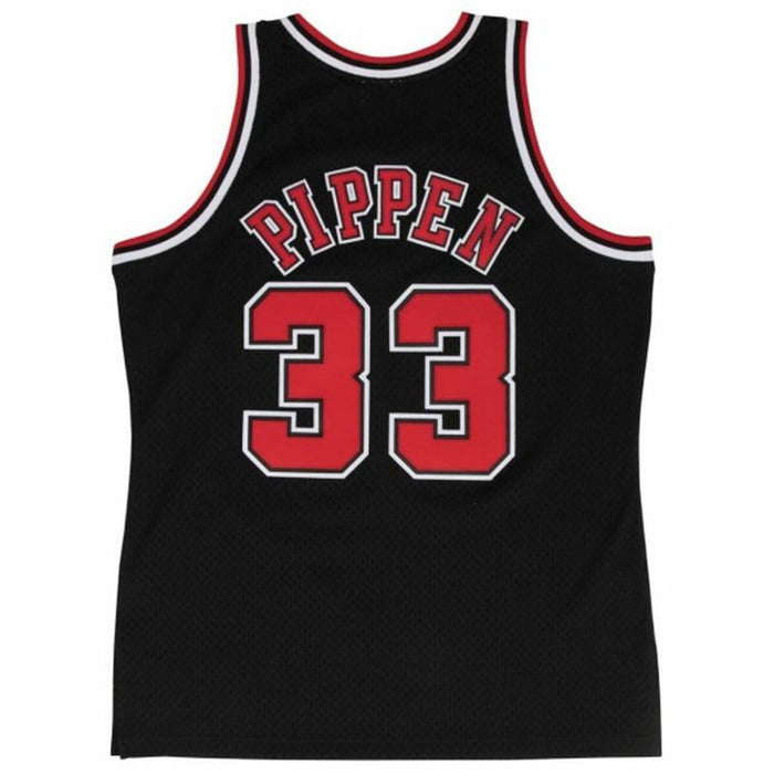 Basketball-T-Shirt Mitchell & Ness Chicago Bull Scotie Pippen Schwarz