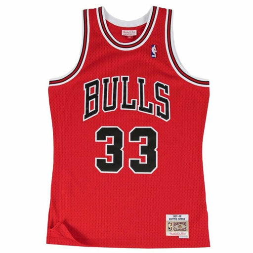 Basketball-T-Shirt Mitchell & Ness Chicago Bull Scotie Pippen Karmesinrot