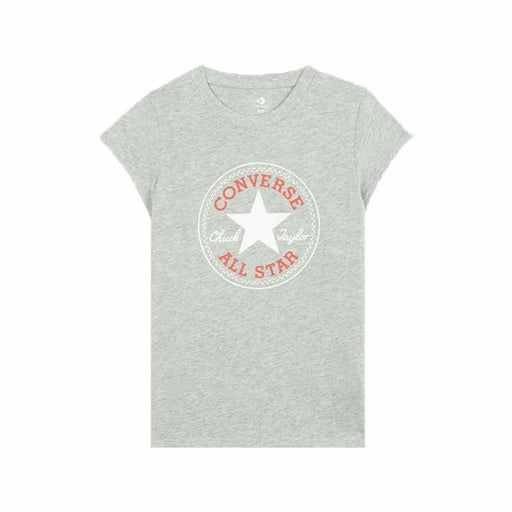 Kurzarm-T-Shirt für Kinder Converse Timeless Chuck Patch Dunkelgrau