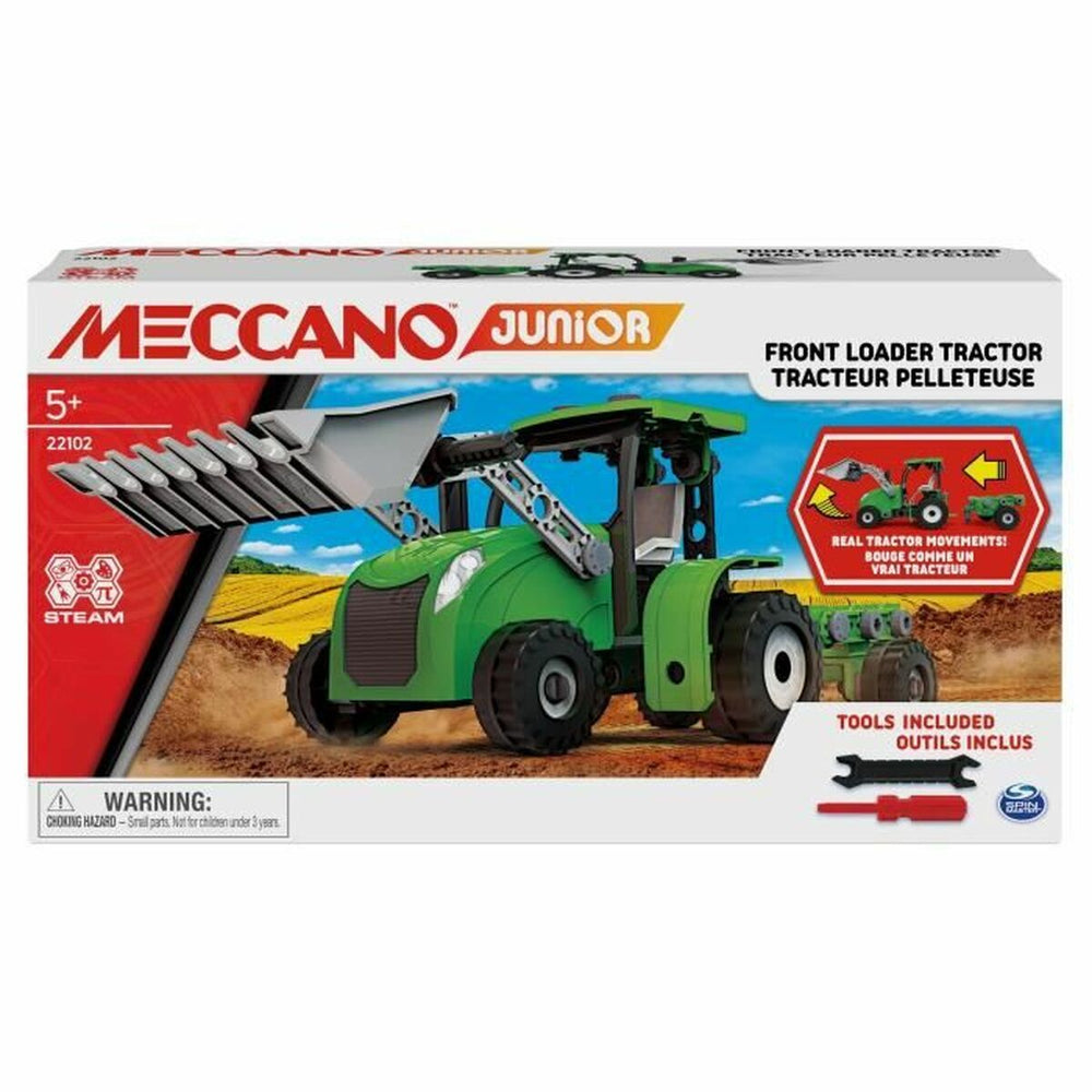 Traktor mit Schaufel Meccano STEM  110 Stücke Bunt