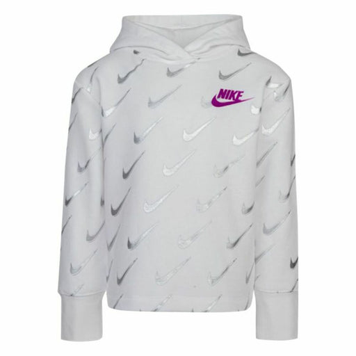 Kinder-Sweatshirt Nike Printed Fleeced Weiß