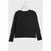 Sweatshirt ohne Kapuze für Mädchen Converse Shine Graphic Boxy Schwarz