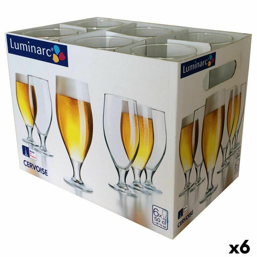 Bierglas Luminarc Spirit Bar Durchsichtig Glas 500 ml 6 Stück (Pack 6x)