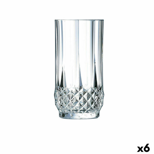 Trinkglas Cristal d’Arques Paris Longchamp Durchsichtig Glas 6 Stück 280 ml (Pack 6x)