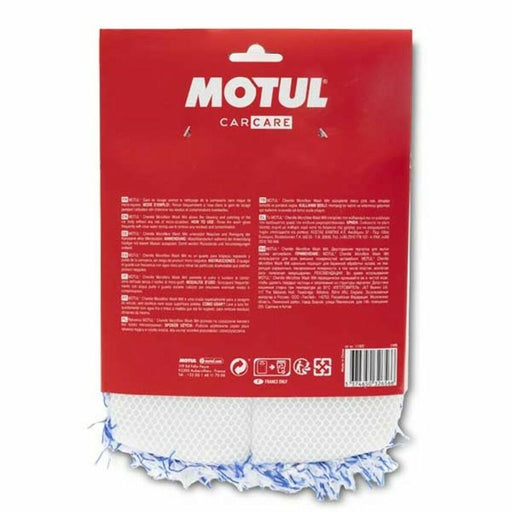 Mikrofasertuch Motul MTL111022 Blau / Weiß Baumwolle Waschbar Handschuhe verkratzen oder beschädigen die Oberflächen nicht