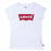 Kurzarm-T-Shirt für Kinder Levi's Batwing B Weiß
