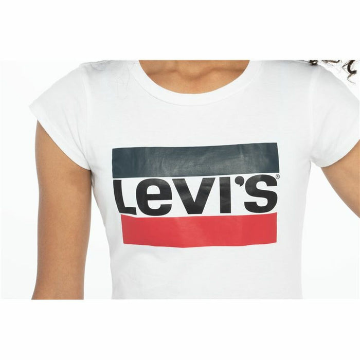 Jungen Kurzarm-T-Shirt Levi's Sportswea Weiß