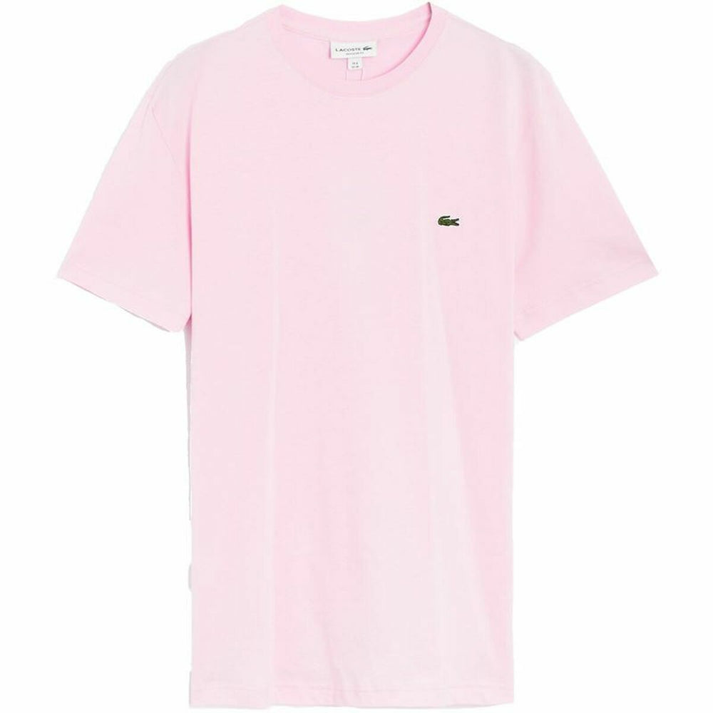 Herren Kurzarm-T-Shirt Lacoste Baumwolle Rosa Herren
