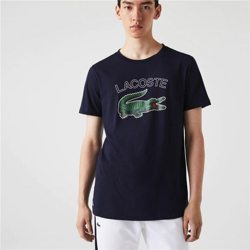 Herren Kurzarm-T-Shirt Lacoste Sport Marineblau Herren