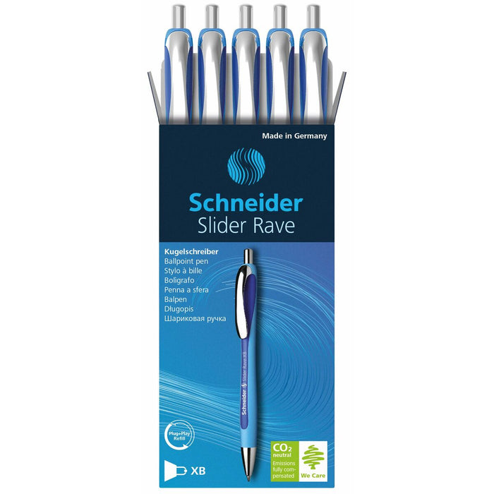 Stift Schneider Slider Rave XB Blau (5 Stücke)