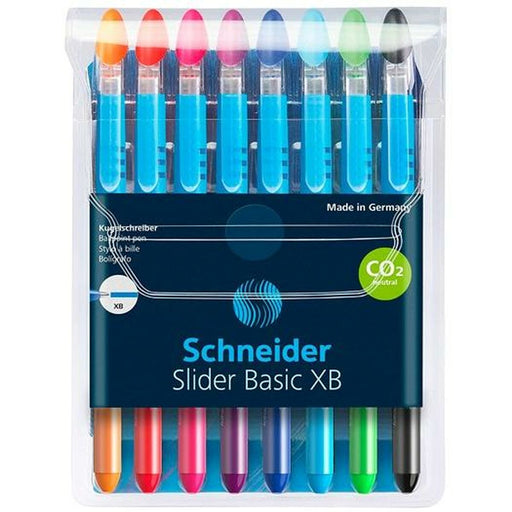 Kugelschreiber-Set Schneider Slider Basic XB 8 Stücke Bunt